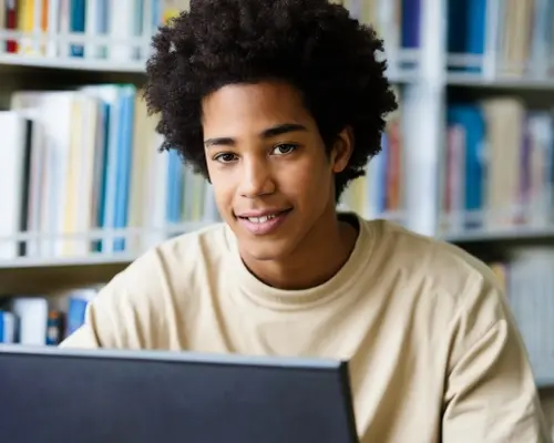 Élève lisant un texte de français avec l’aide d’un professeur